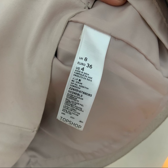 Topshop leather top - Picture 3 of 4